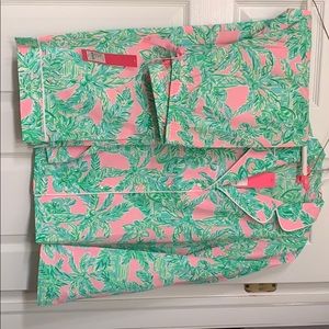 Lilly Pulitzer Pajamas size M set NWT